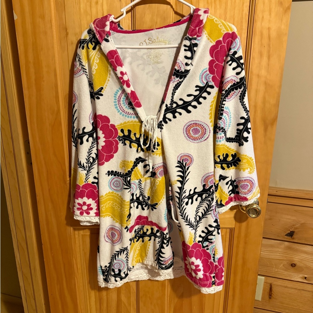 PJ Salvage Multicolor Floral Swim Coverup